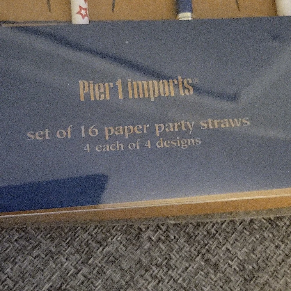 3/$15 Set of 16 Paper Party Straws